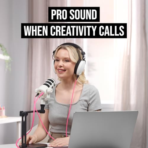 RØDE PodMic USB Dynamic Broadcast Microphone with XLR and USB Connectivity for Podcasting, Streaming and Content Creation (White) | XLR and USB Connectivity for Podcasting, Streaming and Content Creation White - color: PodMic USB White