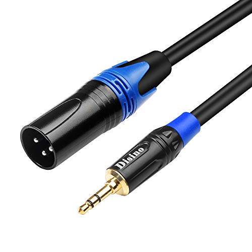3.5mm to XLR Cable, Unbalanced 1/8 inch Mini Jack TRS Stereo Male to XLR Male Microphone Audio Cable - 10 FT - size: 10 FT