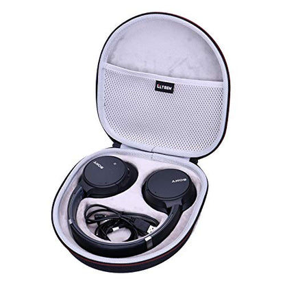 Case for Sony WH-CH720N/WH-CH520 Noise Canceling Wireless Headphones Gray | Hard Carrying Travel Case for Sony WH-CH720N/WH-CH520 Noise Canceling Wireless Headphones - color: Black+Gray