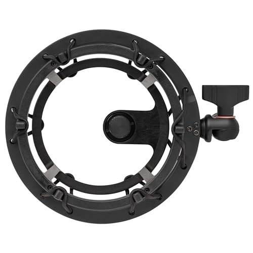 Focus Pro Audio Shock Mount for Blue Yeti and Yeti Pro Microphones (Black) - Shock Mount Mic Holder for Anti Vibration Noise Isolation - Blue Yeti & Yeti Pro Boom Arm Compatible Mic Stand