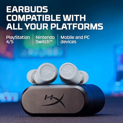 HyperX Cirro Buds Pro – True Wireless Earbuds, Active Noise Cancellation, ANC, Ambient Sound Mode, Low Latency, Bluetooth 5.2, IPX4, Fast Charge, PC, Nintendo Switch, Mobile - Tan - color: Tan