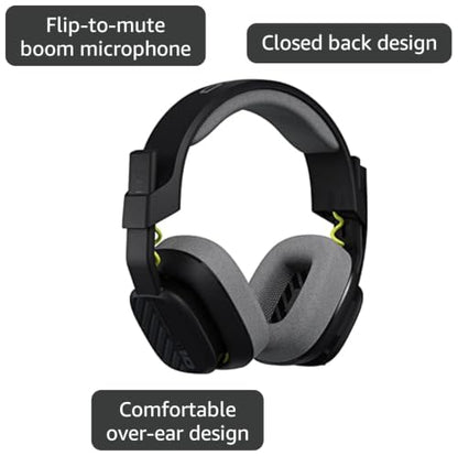 Astro A10 Gaming Gen 2 Wired Headset with flip-to-Mute Microphone for PS 5/4, and PC/Mac - Black,(939-002055_cr) (Renewed)