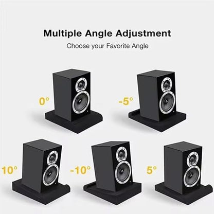 Subwoofer Isolation Pad|Studio Monitor Isolation Pads, 2Pcs 4 Inch Speaker Acoustic Foam High-Density Adjustable Angled Sound Pads