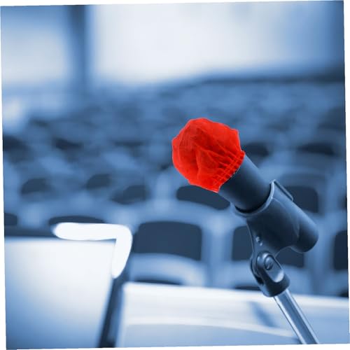 ERINGOGO 100Pairs Microphone Protective Cover Disposable Nonwoven Mic Covers for Handheld Microphones Breathable Material Compatible with Models for Events