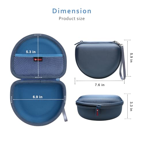 XANAD Hard Case for JBL Junior JR 470NC/460NC/320 Kids Headphones, Blue | for iClever BTH12 HS19 BTH20 BTH22 BTH26/Candy Bila/Acer/JBL/MIDOLA/JoySpark/JLab/ADOOPE/Spiderman/EarFun/ Etc Kids Headphone - color: Blue