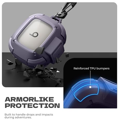 Dexnor for Beats Powerbeats Pro 2 Case with Drop-Proof Lock, Shockproof Rugged Bumper Cases Protective Cover with Carabiner & Keyring & Cleaner Kit for Powerbeats Pro 2 (2025) Purple - color: Purple