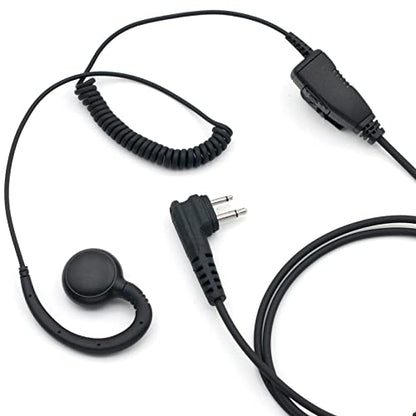 HKLN4604 HKLN4604A HKLN4604B Earpiece with Mic for Motorola Walkie Talkies CP185 CP200D CLS1110 CLS1410 DTR700 DTR620 RDV5100 RDM2020 RDU4160 RMU2080D Radio Headset RLN6423