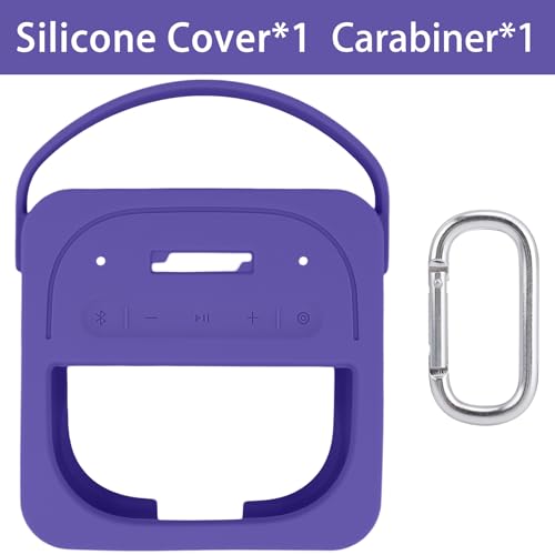 Silicone Cover for Bose SoundLink Micro 2nd Bluetooth Speaker | Scratch-resistant, Unhindered Sound, Silicone Construction, Portable Carrying Silicone Cover, Purple Silicone Cover - color: Purple Cover