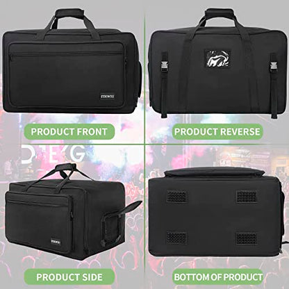 Speaker Carrying Bag with Thickened Sponge for Compact 8" Speaker Cabinets; Heavy-Duty Fits QSC K8, Yamaha DXR8 and more (IT-TOTE8), Black - size: For 8" Speakers
