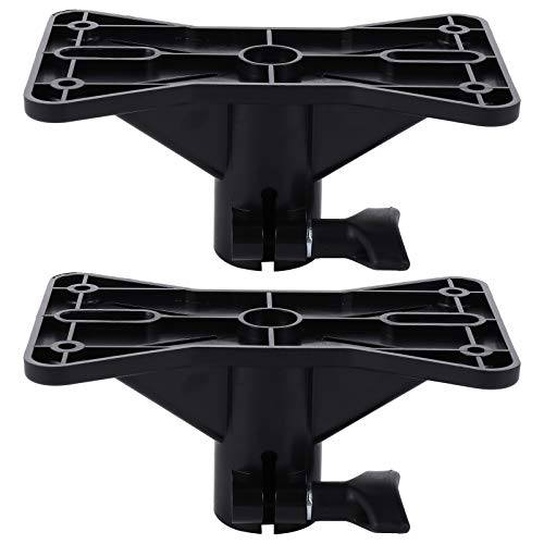 EXCEART 2PCS Speaker Mounting Clamp Bracket, Heavy Duty 50KG Load PA Speaker Adapter for Light Stand/Tripod, 35mm Compatible Pole Mount for Studio, Stage, Home Theater (Black)
