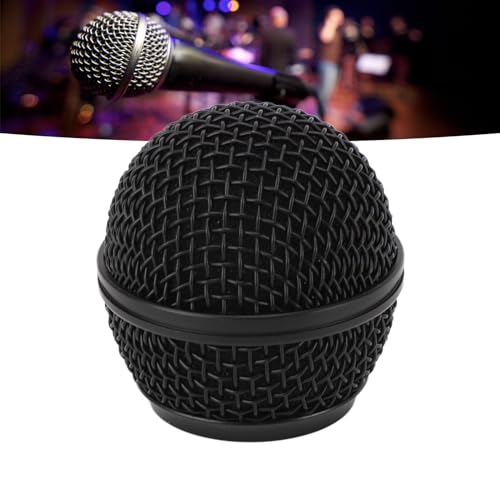 Mic Grille Replacement, Metal Microphone Grille Ball with Inner Foam, Microphone Ball Mesh Grill Parts for SM58 SM58S SM58LC BETA58 BETA58A SA M30 SV100 UT2 PGX24 SLX4