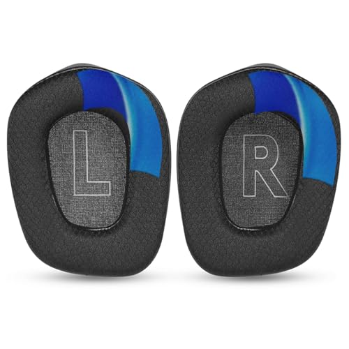 Cooling Gel Ear Pads Replacement Ear Cushions Compatible with Logitech G733 G535 G335 Lightspeed Wireless Gaming Headset Earpads Ear Cups with Breathable Ice Silk Fabric (MF Black)
