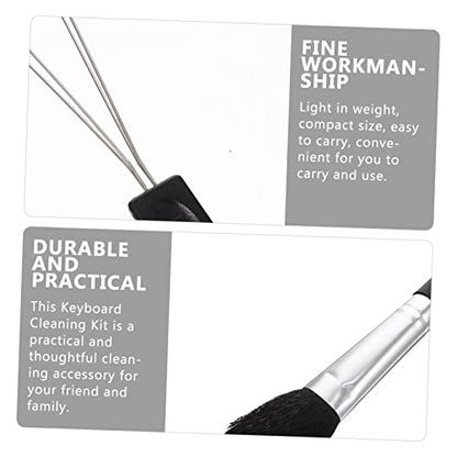 1set Keyboard Cleaning Kit Static Brush Set for Efficient Dust Removal from Mechanical Keyboards and Computers Compact and Lightweight Cleaning Tools for Home Office Use