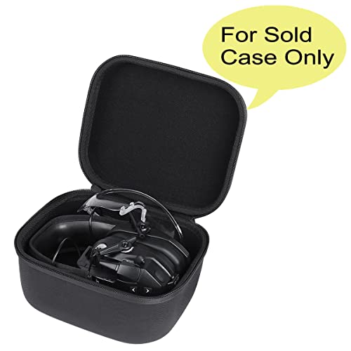 co2CREA Hard Case For Walkers Razor Slim Earmuffs And Walkie Talkie - style: Black Case for Razor Earmuff & Walkie Talkie