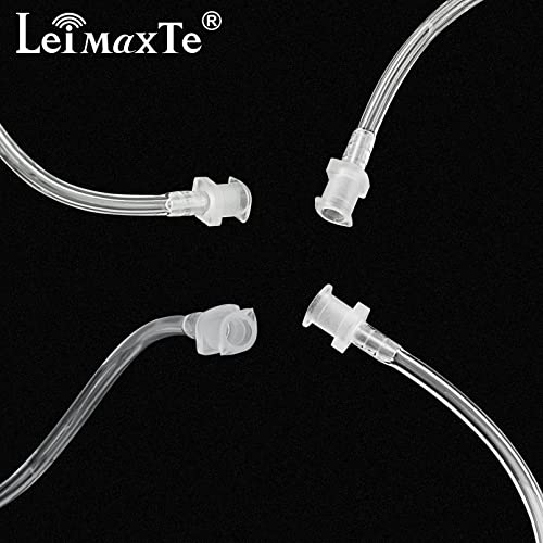 Acoustic Tube Earpiece Coil Tubes Replacement for Two Way Radio Headsets FBI Style Motorola Kenwood Walkie Talkie Earpieces with 2X Radio Earbuds (2 PCS) - size: 2 PCS
