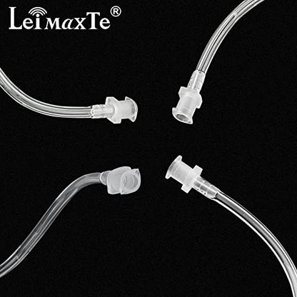 Acoustic Tube Earpiece Coil Tubes Replacement for Two Way Radio Headsets FBI Style Motorola Kenwood Walkie Talkie Earpieces with 2X Radio Earbuds (2 PCS) - size: 2 PCS