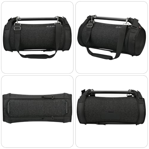 Travel Carrying Strap Case Compatible with Sony SRS-XG500 X-Series Portable Boombox, Two Sides Mesh Covers Case Protective Cover with Shoulder Strap