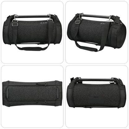 Travel Carrying Strap Case Compatible with Sony SRS-XG500 X-Series Portable Boombox, Two Sides Mesh Covers Case Protective Cover with Shoulder Strap
