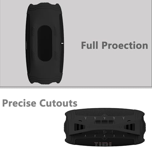 Silicone Case and Shoulder Strap for JBL Xtreme 4 Bluetooth Speaker | Silicone Cover for Xtreme 4 Portable Bluetooth Speaker Accessories, Protective Case with Adjustable Carrying Strap - size: for Xtreme 4