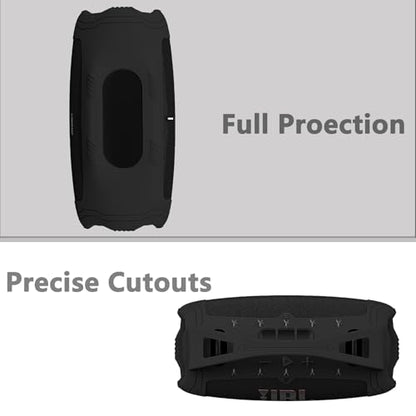 Silicone Case and Shoulder Strap for JBL Xtreme 4 Bluetooth Speaker | Silicone Cover for Xtreme 4 Portable Bluetooth Speaker Accessories, Protective Case with Adjustable Carrying Strap - size: for Xtreme 4