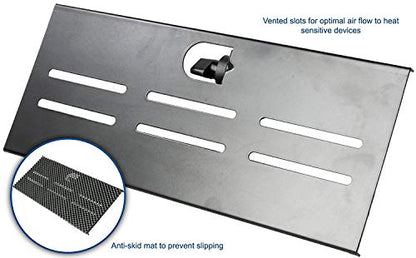 Mount Plus 05-01 2 Pack Top Shelf TV Mounting Bracket 12-inch Wide Platform | Holds Speaker, Streaming Device | Made for Apple TV and Remote (2 Pack) - color: 2 Pack