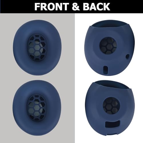 Studio Pro Silicone 2-in-1 Sweat Case Cover Set with Anti-Scratch Ear Pad Covers & Zipper Headband Cover – Compatible with Beats Studio Pro Wireless Headphones（Blue） - color: Blue 2-in-1