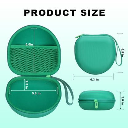 Kids Headphones Case for iClever/Candy Bila, Green(Case Only) | for iClever BTH12 HS19 BTH20 BTH22 BTH26 BTH18/Candy Bila/Acer/JBL Junior 320/MIDOLA/JoySpark/ADOOPE/EarFun Kid Headphone - color: Green