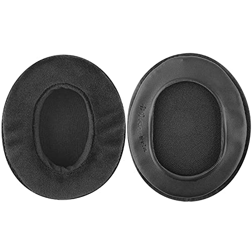 Geekria Comfort Velour Replacement Ear Pads Compatible with Sony, SteelSeries Arctis, Turtle Beach, Skullcandy, HyperX and Other Large or Mid-Sized Over-Ear Headphones, Ear Cushions (Black)