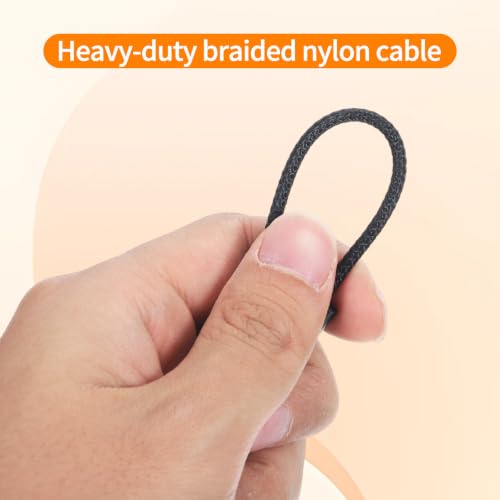 2PCS 3.5mm Headphone Splitter for 2 Headphones, Y Audio Splitter | Tough Braided Nylon Extension Cable, 3.5mm TRS Aux Jack Cable 1 in 2 out Headset Splitters for Phone/Tablet/Laptop/PC/MP3