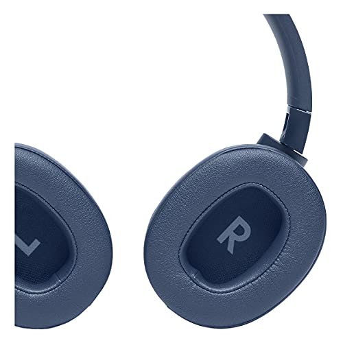 JBL Tune 760NC - Lightweight, Foldable Over-Ear Wireless Headphones with Active Noise Cancellation - Blue (Renewed) - color: Blue
