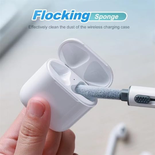 Cleaning Kits for Airpods Pro 1 2 3 Multi-Function Cleaner Pen Soft Brush for Bluetooth Earphones Case Cleaning Tools for iPhone 16 15 Pro Max Lego Camera Lens (White).