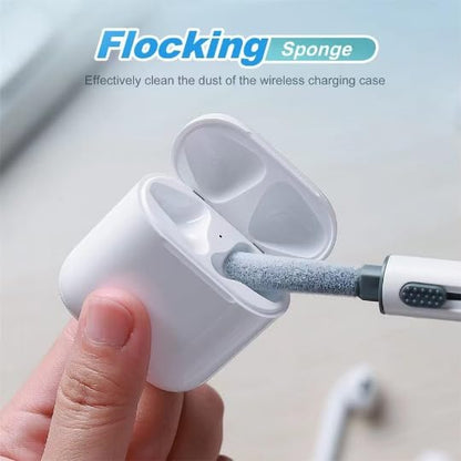 Cleaning Kits for Airpods Pro 1 2 3 Multi-Function Cleaner Pen Soft Brush for Bluetooth Earphones Case Cleaning Tools for iPhone 16 15 Pro Max Lego Camera Lens (White).