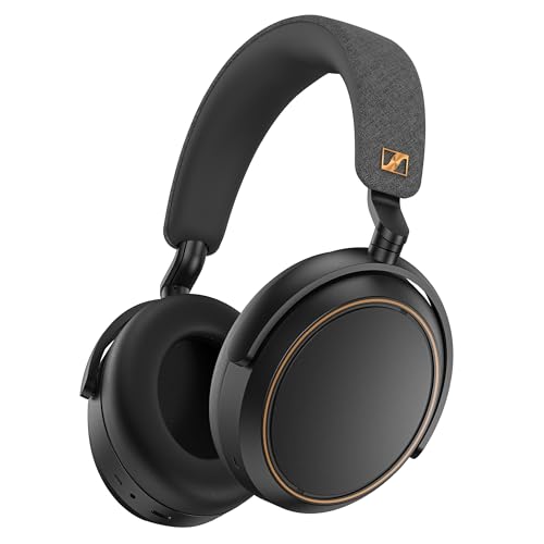 Sennheiser Consumer Audio Momentum 4 Wireless Headphones - Bluetooth Headset for Crystal-Clear Calls with Adaptive Noise Cancellation, 60h Battery Life, Lightweight Folding Design - Black/Copper - color: Black/Copper