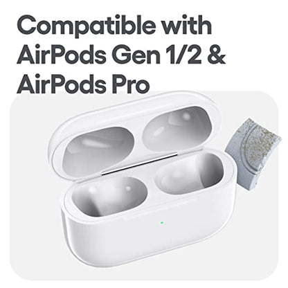 KeyBudz Air Care AirPods Cleaning Kit Accessories Set - Safely Sanitize, Clean and Maintain Your AirPods, AirPods Pro and Other Earphones - Includes Sticky Squares Putty Gunk Remover (AirCare 1.0)