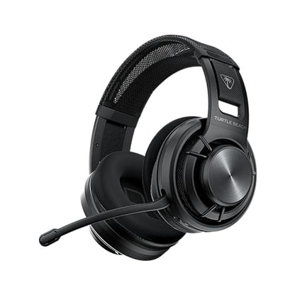 Turtle Beach Atlas Air Wireless Open-Back Headset for PC, PS5, PS4, Mobile | PlayStation, 24-Bit High-Fidelity Audio, Adjustable Mic, Rechargeable 50-Hr Battery, Memory Foam Cushions, Lightweight, Black