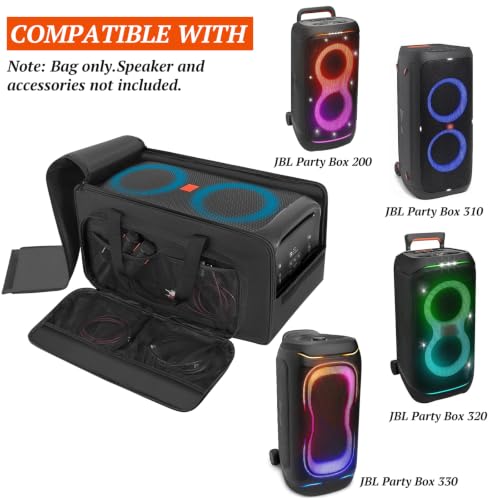 Speaker Carrying Case Compatible with JBL Party Box 310/320/330 | Portable Speaker Travel Tote Bag Fits for JBL PartyBox 310/320/330 for Outdoor - size: For JBL 200/310/320/330