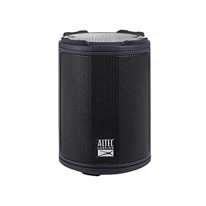 Altec Lansing - HydraMotion Wireless Bluetooth Speaker with 360 Degree Sound, Portable IP67 Waterproof for Outdoors, Shockproof, Snowproof, Everything Proof, 12 Hour Playtime (Black) - color: Black