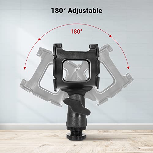SmallRig Microphone Shock Mount with Cold Shoe+Lightweight Cold Shoe Top Handle