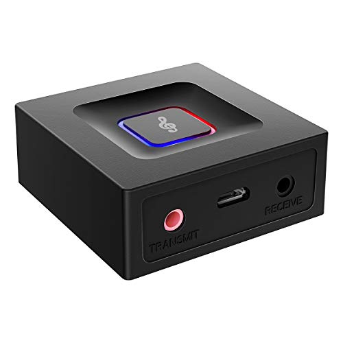 Bluetooth 5.0 Receiver Transmitter Adapter HiFi 2-in-1 3.5mm Wireless Audio Adapter Car Kit Low Latency for Headphones Speakers MP3 / MP4 iPhone TV/Home Stereo System