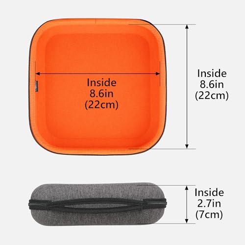 Geekria Shield Case for Over-Ear Headphones, Replacement Hard Shell Travel Carrying Bag with Cable Storage, Compatible with Audeze Maxwell, Soundcore SpaceOnePro, Sony WH-1000XM5 (Dark Grey)