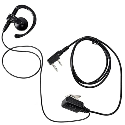 2-Pin Ear-Clip Earpiece Headset for Two Way Radio Kenwood TK3170 TK-2160 TK-220 TK-240 TK-2100 TK-3200 LT-3188 PX-3288