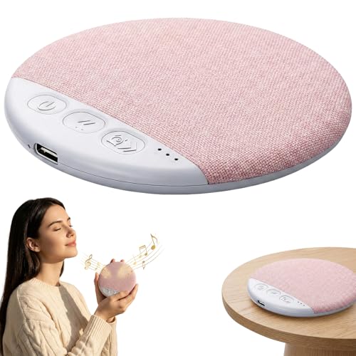 Sleep Pillow Speaker, 2026 New Bluetooth Pillow Speaker,Portable Bluetooth Under Pillow Speaker with White Noise，for Deep Sleeping, for Side Sleepers and Deep Sleep (No Charger (Pink) - color: Pink