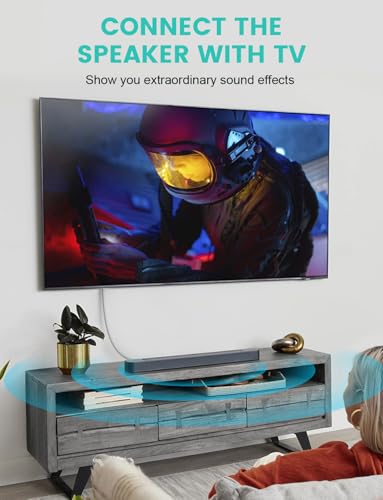 EMK 6.6Ft Digital Optical Audio Cable Toslink Cable - Fiber Optic Cord for Home Theater,Sound bar,TV,Gaming Console,Musical Instrument,Projector,Speaker - size: Grey-6.6Feet/2M