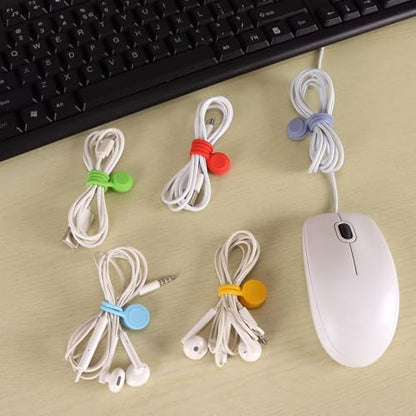 10 Pcs Reusable Magnetic Cable Ties, 7.1 Inch Magnetic Cord Organizer, Silicone Cord Ties with Strong Magnet for Office, School, Home, Book Markers, Fridge Magnets (7.1 Inch) - style: 7.1 Inch