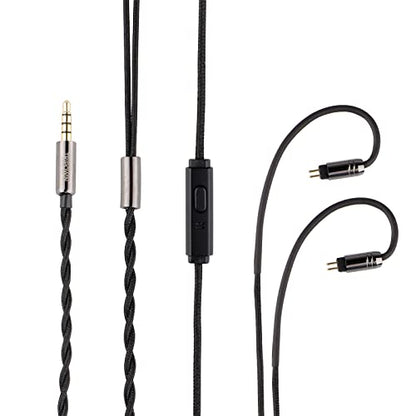 Tripowin Zombur 4N High Purity OFC IEM Replacement Cable with 3.5mm Jack - size: With Mic, style: 2pin 0.78mm