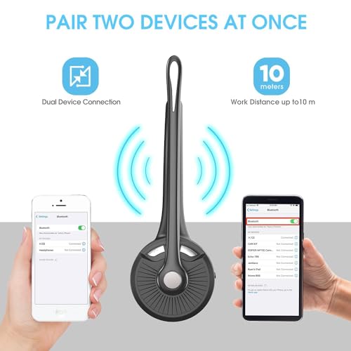 Bluetooth Headset with Microphone, Noise Canceling Wireless On Ear Headphones, Bluetooth Headphones with Mic Charging Base, Phone Headset Mute Button for Laptop, Skype, Call Centers, Office, Trucker - color: Black-03