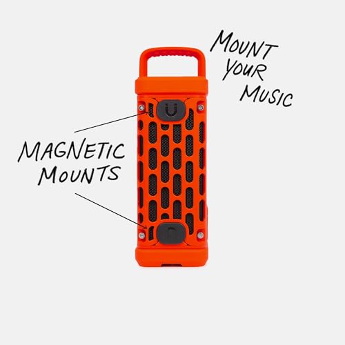Turtlebox Ranger, Ultra-Portable Bluetooth Speaker, Waterproof, Orange - color: Orange