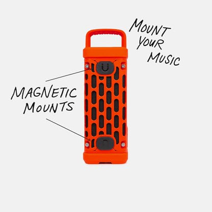 Turtlebox Ranger, Ultra-Portable Bluetooth Speaker, Waterproof, Orange - color: Orange