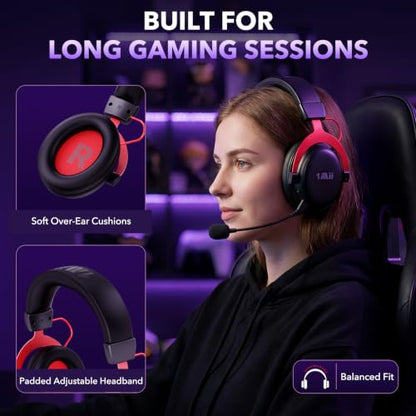 1Mii Aurisonic GX Wireless Gaming Headset for PC/PS5/PS4 with Charging Base