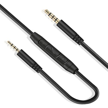 3.5mm to 2.5mm Audio Cable Replacement Cord for Bose Headphones Aux Wire | In-line Mic, Volume Control, Work for Bose NC700 QuietComfort Ultra 45 QC45 QC35II QC35 QC25 JBL Tune 720BT 660NC 670NC 770NC
